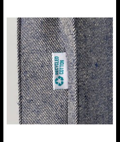 Shopper in cotone riciclato 280 g/m2, manici lunghi e soffietto Handle