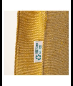 Shopper in cotone riciclato 280 g/m2, manici lunghi e soffietto Handle