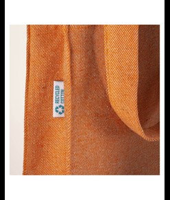 Shopper in cotone riciclato 280 g/m2, manici lunghi e soffietto Handle