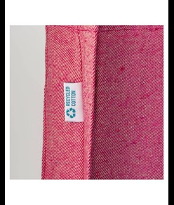 Shopper in cotone riciclato 280 g/m2, manici lunghi e soffietto Handle