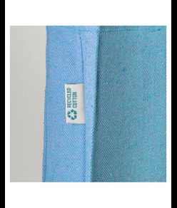 Shopper in cotone riciclato 280 g/m2, manici lunghi e soffietto Handle