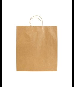 Shopper in carta riciclata 100 gr/m2 con soffietto Handle