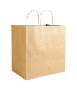 Shopper in carta riciclata 100 gr/m2 con soffietto Handle