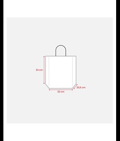 Shopper in carta riciclata 100 gr/m2 con soffietto Handle