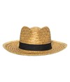 Cappello in paglia con fascia elastica 3 cm applicabile e personalizzabile