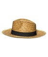 Cappello in paglia con fascia elastica 3 cm applicabile e personalizzabile