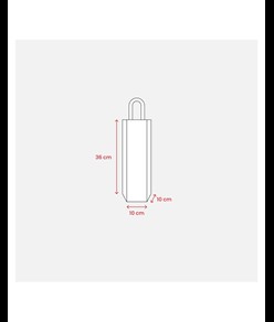 Borsa portabottiglia in juta e cotone da 280 gr/m2, con manici in corda Handle