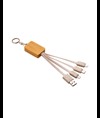Cavo alimentazione usb-type c/lighting/micro usb con portachiavi