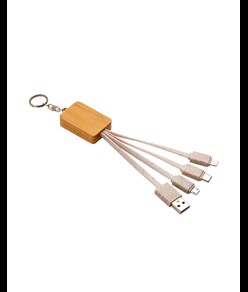 Cavo alimentazione usb-type c/lighting/micro usb con portachiavi