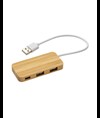 Hub  USB con 2 porte USB A e una porta type C, cavo integrato.