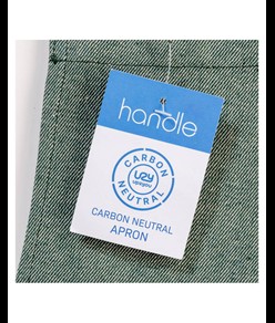Grembiule carbon neutral in cotone riciclato 280 gr/m2
