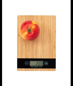 Bilancia da cucina digitale in bambù
