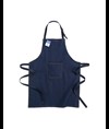 Grembiule in tessuto denim riciciclato con tasca frontale