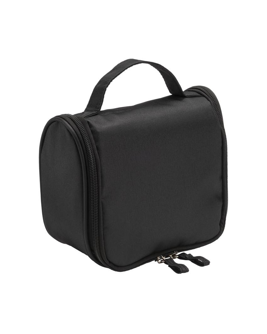 Beauty case in microfibra con zip, ampie tasche interne