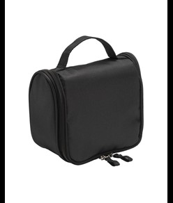Beauty case in microfibra con zip, ampie tasche interne