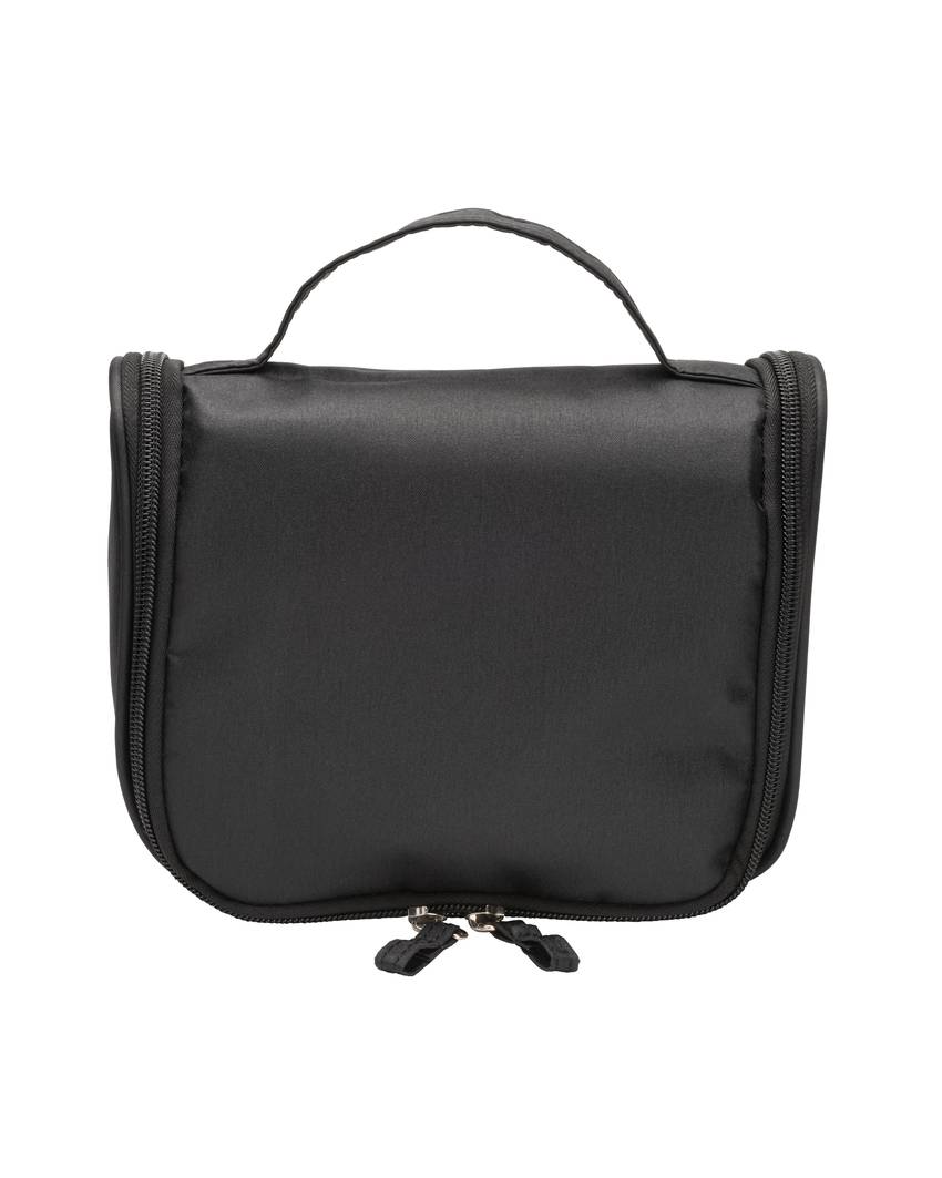 Beauty case in microfibra con zip, ampie tasche interne