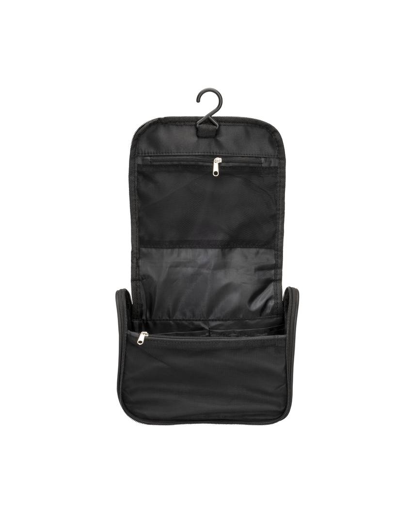 Beauty case in microfibra con zip, ampie tasche interne