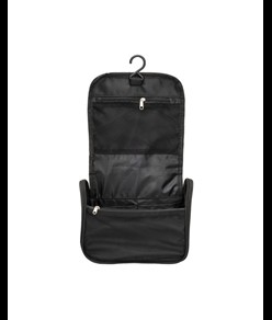 Beauty case in microfibra con zip, ampie tasche interne