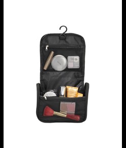 Beauty case in microfibra con zip, ampie tasche interne
