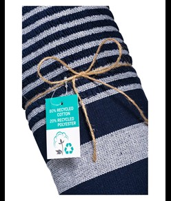 Telo mare/pareo  in cotone riciclato stile futa da 350 gr/m2