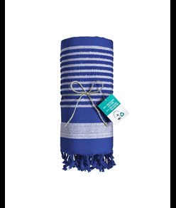 Telo mare/pareo  in cotone riciclato stile futa da 350 gr/m2