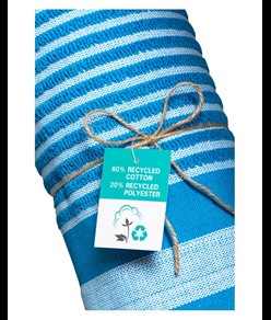 Telo mare/pareo  in cotone riciclato stile futa da 350 gr/m2