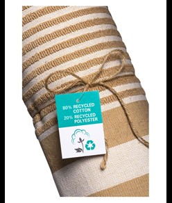 Telo mare/pareo  in cotone riciclato stile futa da 350 gr/m2