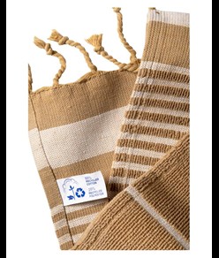 Telo mare/pareo  in cotone riciclato stile futa da 350 gr/m2