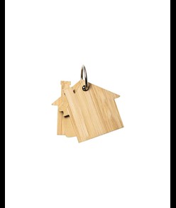 Foglietti adesivi per appunti a forma di casetta (80 pag.), copertina in bambù