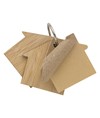Foglietti adesivi per appunti a forma di casetta (80 pag.), copertina in bambù