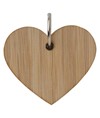 Foglietti adesivi per appunti a forma di cuore (80 pag.), copertina in bambù