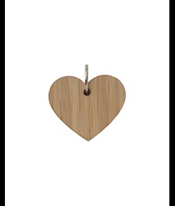 Foglietti adesivi per appunti a forma di cuore (80 pag.), copertina in bambù