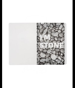 Quaderno in carta di pietra, fogli bianchi a righe, 64 pag., 14,5x21 cm