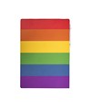 Block notes in carta con copertina arcobaleno, foglietti adesivi e penna Block notes in carta con copertina arcobaleno, foglietti adesivi e penna
