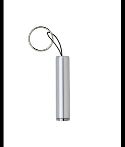 Mini torcia plastica con luce Led per incisione laser ed anello portachiavi