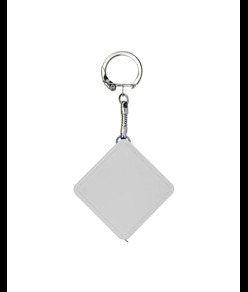 Portachiavi con metro flessibile retrattile, 1 mt