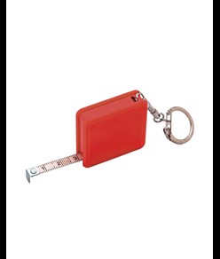 Portachiavi con metro flessibile retrattile, 1 mt