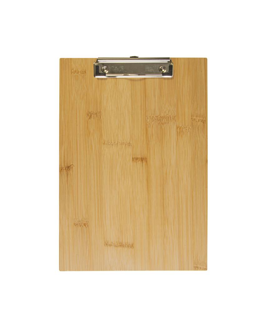 Portablocco A4 in bambù con molla in metallo