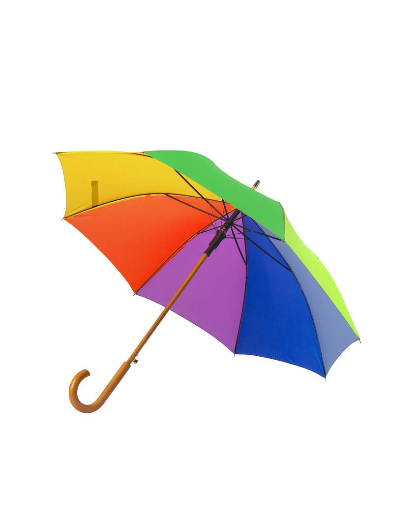 Ombrello automatico arcobaleno