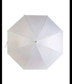 Ombrello automatico con fusto in metallo e manico curvo in plastica