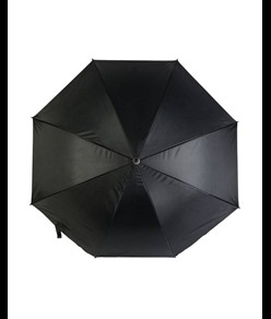 Ombrello automatico con fusto in metallo e manico curvo in plastica