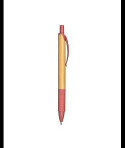 Penna a scatto  in bambù e in paglia di grano