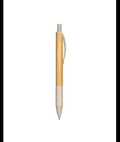 Penna a scatto  in bambù e in paglia di grano