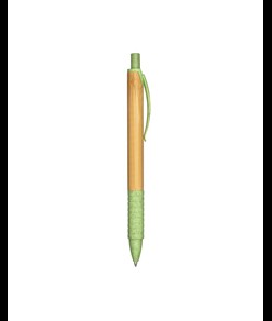 Penna a scatto  in bambù e in paglia di grano