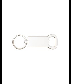 Portachiavi in metallo e bambu con apribottiglie