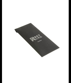 Portachiavi in r-pet con placchetta in metallo cromato