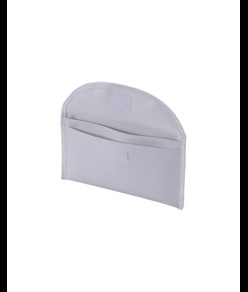 Bustina portadocumenti in poliestere 600D con due tasche e chiusura con velcro