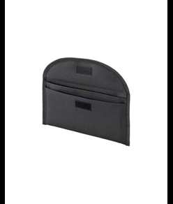 Bustina portadocumenti in poliestere 600D con due tasche e chiusura con velcro