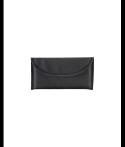 Bustina portadocumenti in poliestere 600D con due tasche e chiusura con velcro