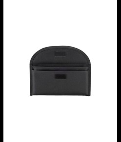 Bustina portadocumenti in poliestere 600D con due tasche e chiusura con velcro